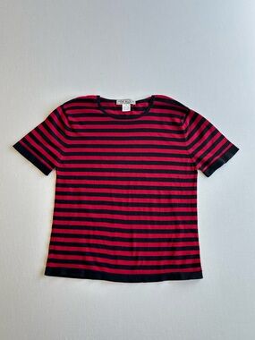 100% Cotton Irene Allison Striped Top